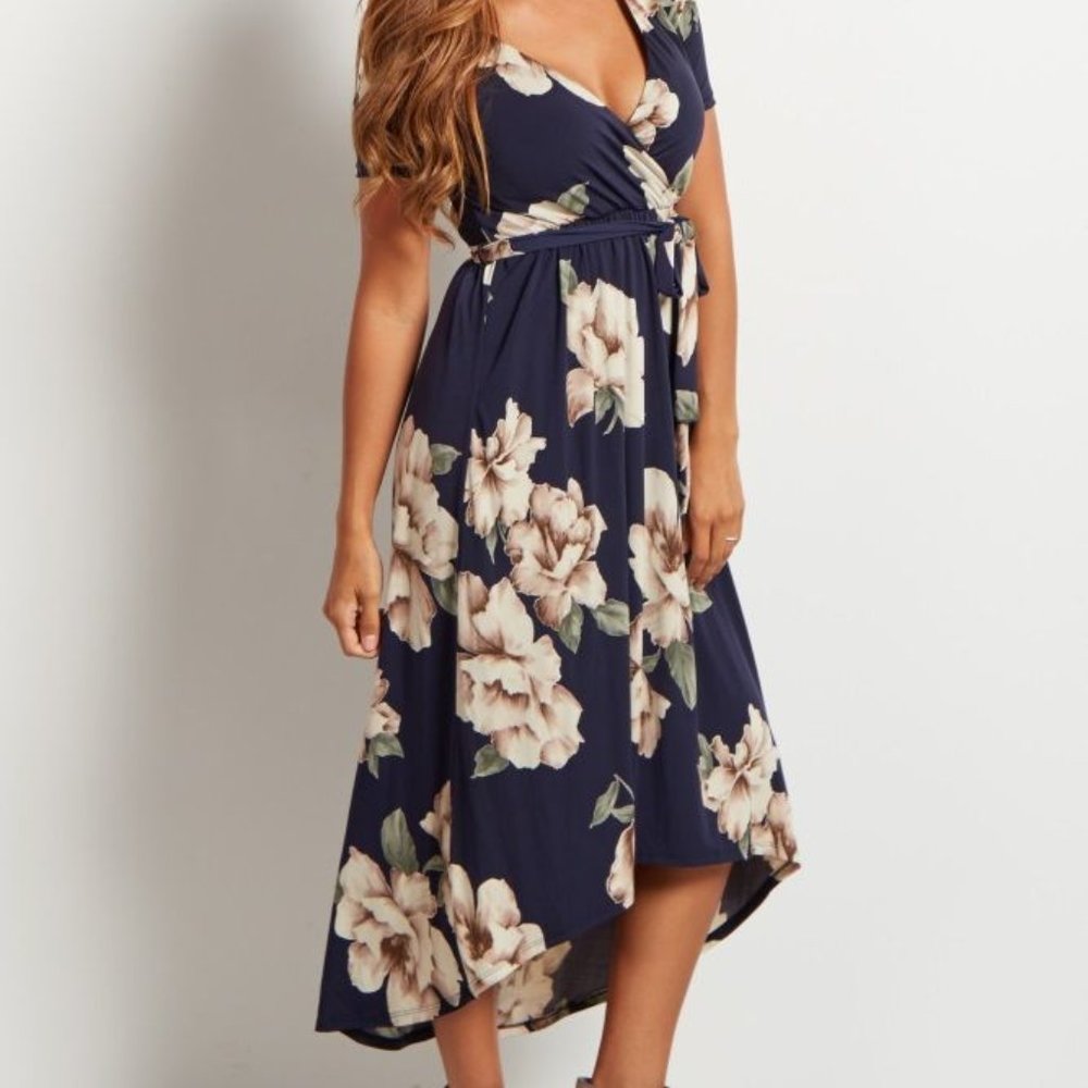 Pinkblush Maternity Dress Hi-Low Hem Size M